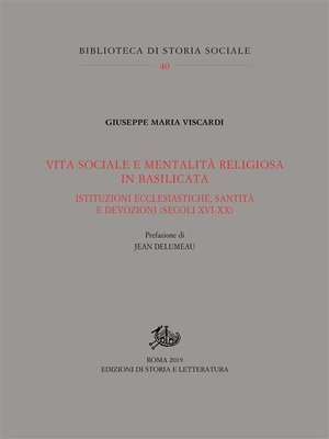 cover image of Vita sociale e mentalità religiosa in Basilicata